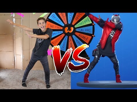 FORTNITE DANCE CHALLENGE IN REAL LIFE!! *Mystery Wheel*