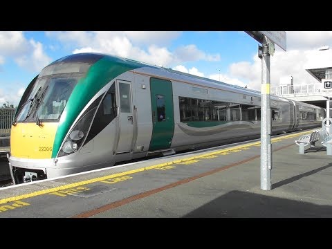 Irish Rail 22000 Class Intercity Train arriving at Clondalkin Fonthill Station