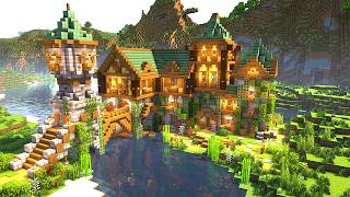 How To Build an Epic River Base in Minecraft Step by Step (World Download)