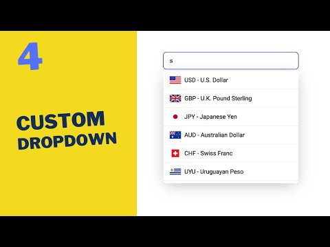 How To Create Custom Dropdown Using Html Css Javascript Part 4