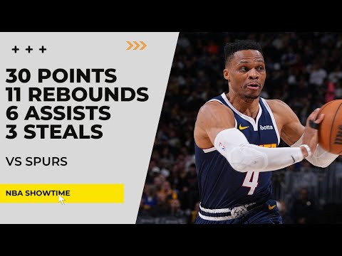 Russell Westbrook 30 Points, 11 Rebs, 6 Assists, 3 Steals vs Spurs - Apr 2, 2025
