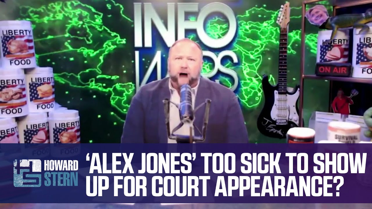 “Alex Jones” Tells Howard Stern He’s Too Sick To Show Up To Court