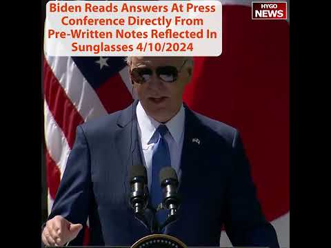 Biden Snaps At Reporters, Confused I'm In The 20th Century! Sunglasses
