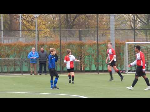 Vanaf rand 16-meter gebied raak, 1-3 voor PVCV.