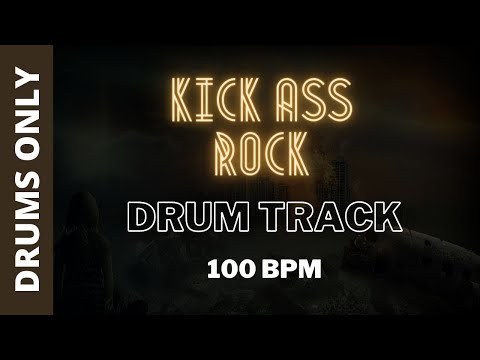 Kickass Rock Drum Track 100 BPM