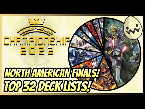 Digimon Card Game: North American 2022 Finals Top 32 Deck Lists