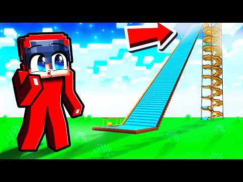I Built the World’s BIGGEST WATERSLIDE in Minecraft!