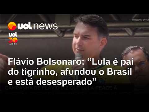 Flávio Bolsonaro: ‘Lula é pai do tigrinho, afundou o Brasil e está desesperado’