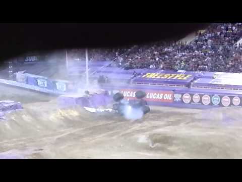 Incredible Monster Truck Frontflip Fail