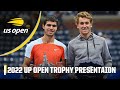 Carlos Alcaraz & Casper Ruud honored in 2022 US Open Trophy Presentation [FULL] | 2022 US Open