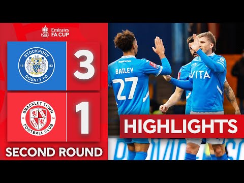 Stockport End Brackley Town Cup Run | Stockport County 3-1 Brackley Town | Emirates FA Cup 2024-25