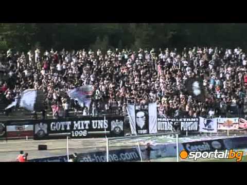 Lokomotiv Plovdiv supporters against Levski Sofia