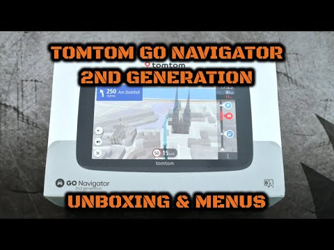 TomTom GO Navigator (2nd generation): Unboxing & Menus