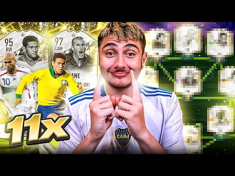 11x Icon Moments packs decide my FIFA 22 team!