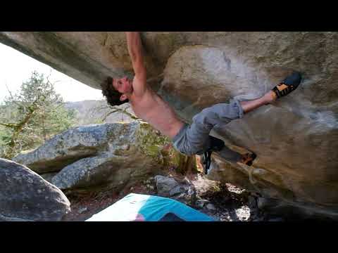 Soudain seul, 8c+/9a. Fontainebleau
