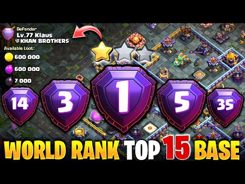 Global Top 15 Th15 Legend League Base With Link|Anti2 Star Th15 Base|Th15 Best Legend Base With Link