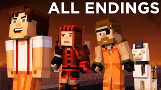 Download lagu MINECRAFT Story Mode Season 2 Episode 3 ALL ENDINGS (Good Ending   Bad Ending) 1080p HD mp3