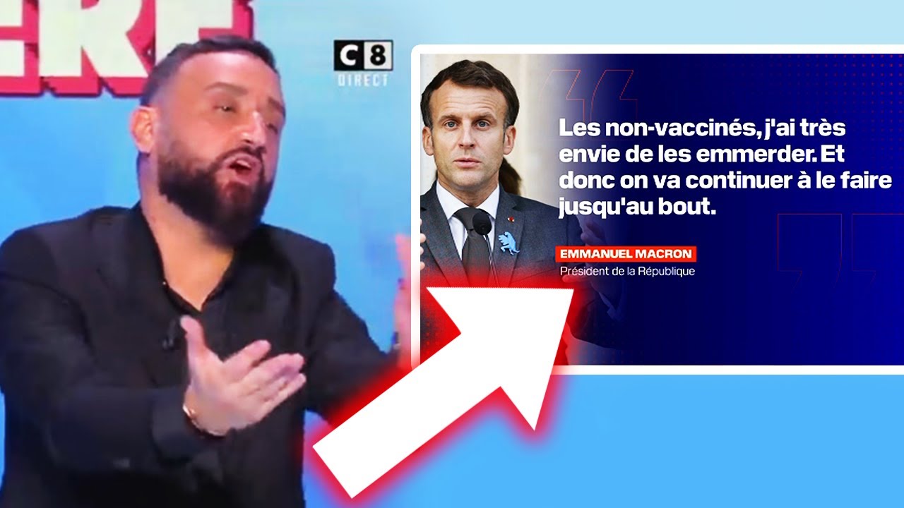 Cyril Hanouna découvre en direct les insultes de Macron dans TPMP ! - Le Zapping du jour ! 05/01/22