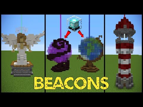 11 Minecraft Beacon Designs!
