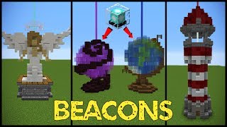 11 Minecraft Beacon Designs!