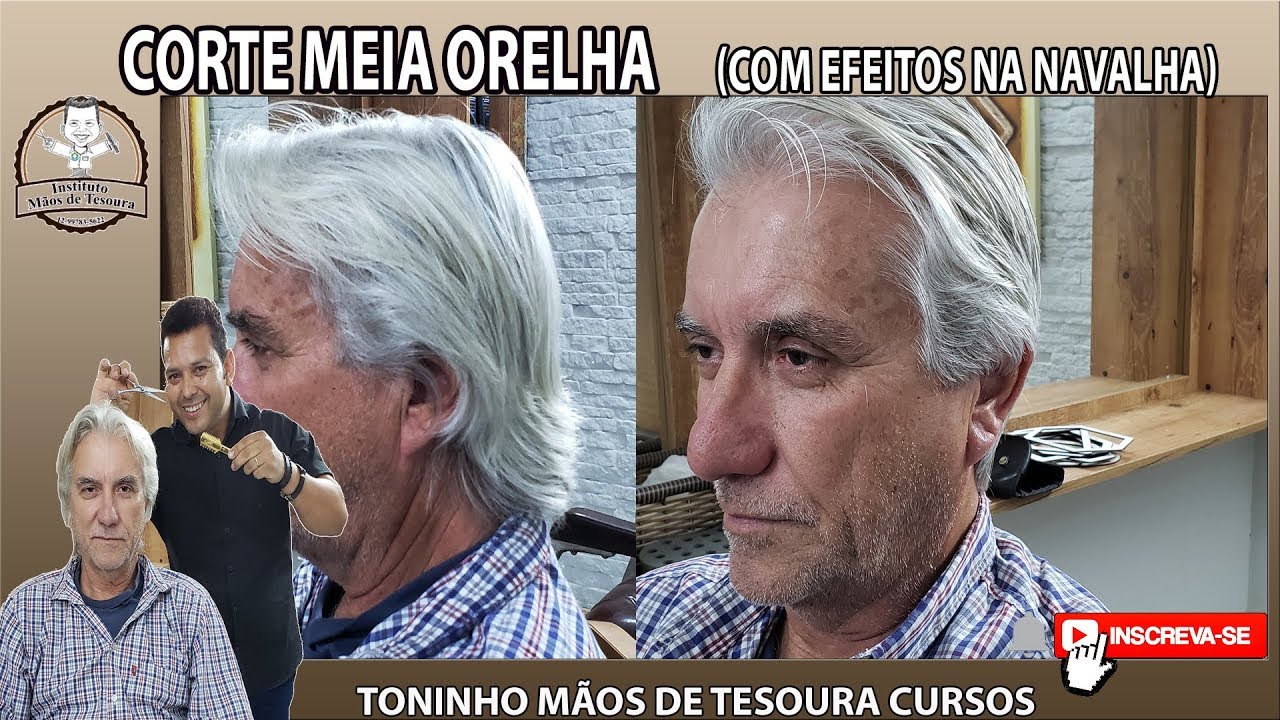 Como Fazer Corte Meia Orelha (Efeito Navalhado)