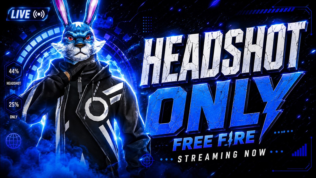 DAY 24 | 🔴LIVE FREE FIRE - HEADSHOT TRY KARTE HAI 2016