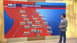 Orlando AM Weather Forecast: Humidity and rain chances going up