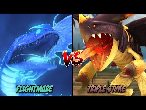 Flightmare vs. Boss Triple Styke | Dragons: Rise of Berk (Gauntlet event)