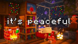 just stay inside today... (minecraft music, furnace & wind)