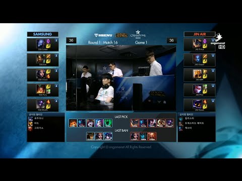 SSG vs JAG Game 1 Highlights - SAMSUNG GALAXY vs JIN AIR GREEN WINGS - W3 LCK Champions Korea Summer