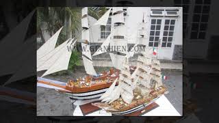 AMERIGO VESPUCCI WOODEN MODEL BOAT - HANDICRAFTED MODEL
