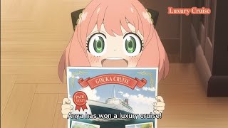 Anya Forger wins the Lottery Ticket for Luxury Cruise with Telepathy - Spy x Family Season 2