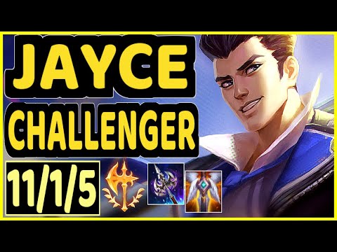 RIRIS (JAYCE) - 11/1/5 KDA CHALLENGER GAMEPLAY - KR