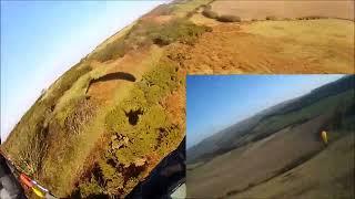 preview picture of video 'Paragliding on the Isle of Wight - Downcourt'