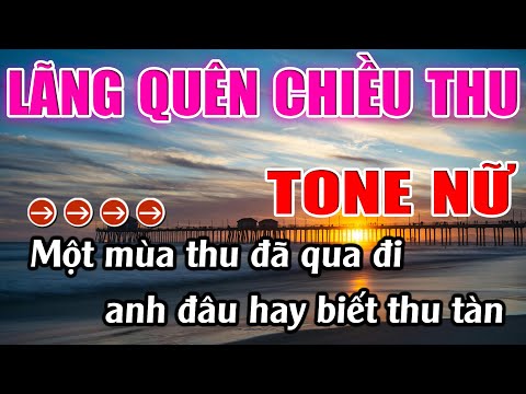 Lãng Quên Chiều Thu Karaoke Tone Nữ ( G ) Karaoke Lâm Beat - Beat Mới