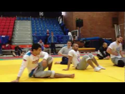 Сборная России по дзюдо на сборах.Мансур Исаев