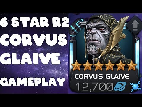6 Star R2 Corvus Glaive Rank Up & Gameplay - Marvel Contest of Champions