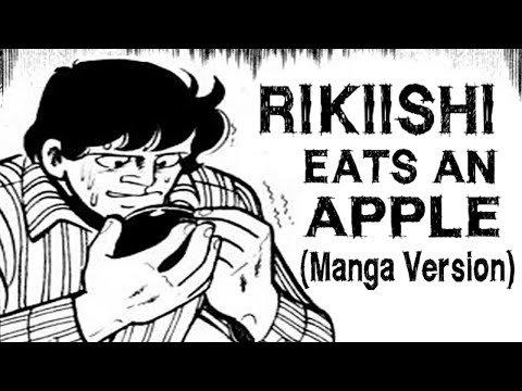 Rikiishi eats an apple, Manga version