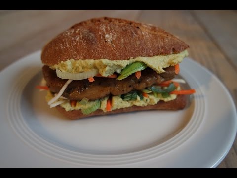Rezept: Senf-Basilikum-Mayo mit "Steak" (100% vegan)