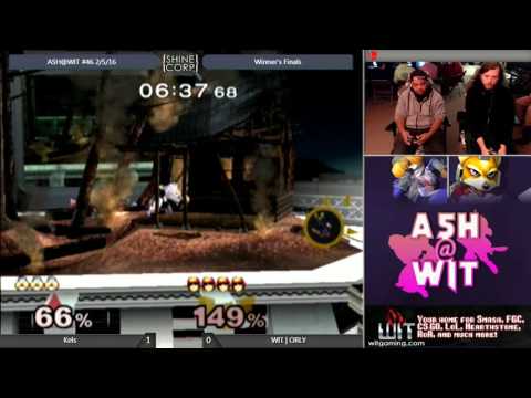 Kels (Sheik) vs WIT | ORLY (Fox/Falcon) - ASH@WIT #46 Melee Winner's Finals