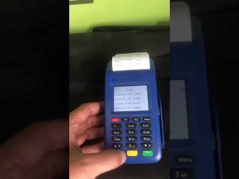 How to operate EFT POS terminal