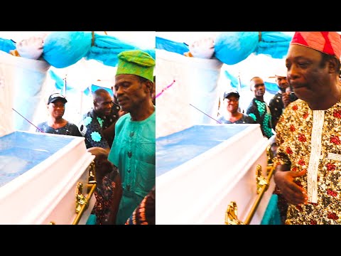 How Abija and Pa Jame Sobbed as They Saw Fadeyi Oloro Inside Casket as They Said Their Final Goodbye