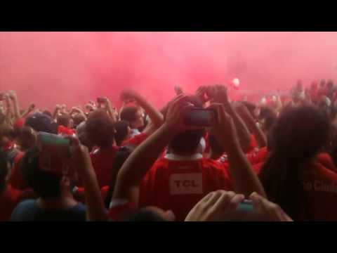 "Independiente vs Racing (1-1) / recibimiento 2016" Barra: La Barra del Rojo • Club: Independiente