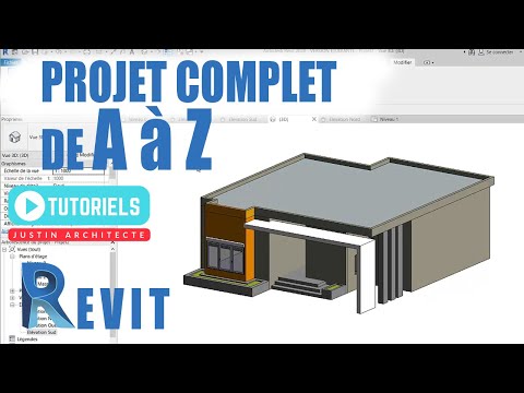 REVIT ARCHITECTURE TUTORIAL IN FRENCH COMPLETE PROJECT FROM A TO Z