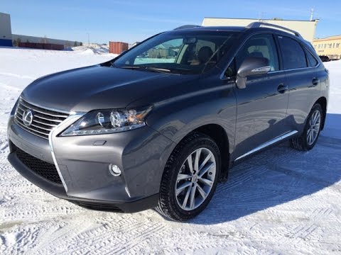 New Grey on Saddle Tan 2015 Lexus RX 350 AWD - Touring Package Walk Around Review - Alberta