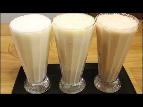 3 types of milk shakes | creamy and delicious milk shakes | refreshing summer drinks