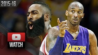 Kobe Bryant - Los Angeles Lakers - James Harden - Houston Rockets