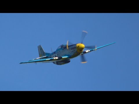 P-51 Mustang ~ pure Merlin Sound no announcer