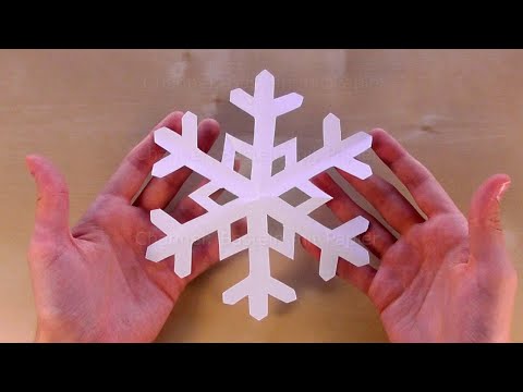 Schneeflocken basteln für Weihnachten mit Papier - Weihnachtsdeko selber machen ❄