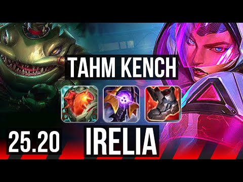 TAHM KENCH vs IRELIA (TOP) | 9/2/11, Godlike | EUW Master | 25.20